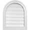 Ekena Millwork Round Top Surface Mount PVC Gable Vent: Functional, w/ 2"W x 1-1/2"P Brickmould Frame, 18"W x 22"H GVPRT18X2202SF - alternate 1
